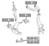 ASVA 0101-233 Control Arm-/Trailing Arm Bush